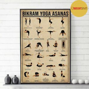 Bikram Yoga Asanas poster canvas 2