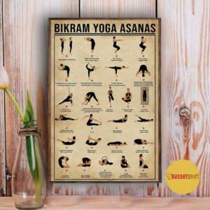 Bikram Yoga Asanas poster canvas 4