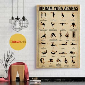 Bikram Yoga Asanas poster canvas 5