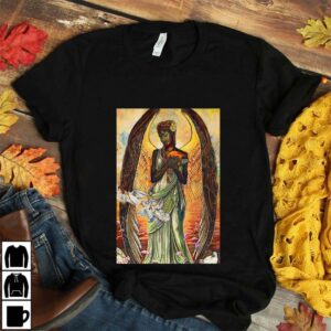 Black Angel of Love African American art black girl magic poster canvas