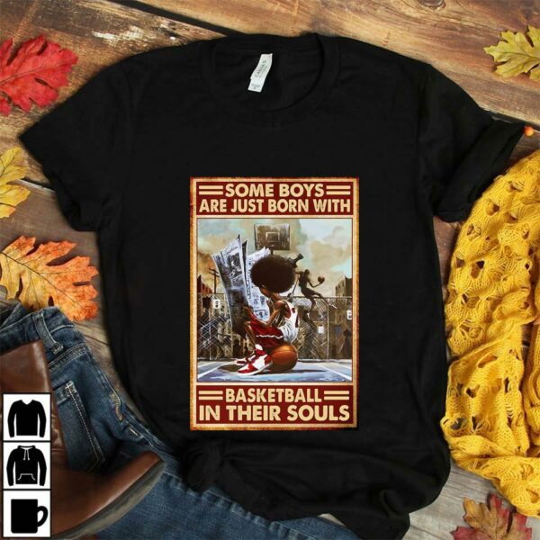 Black Boy some boys are just born with basketball in their souls poster