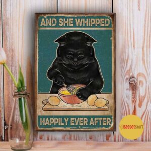 Black Cat Baking and she whispered happily ever after poster 3