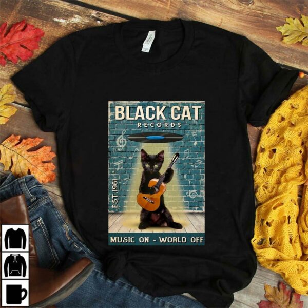 Black Cat Records album style artwork poster