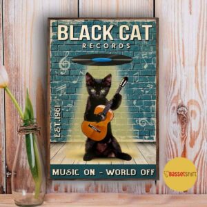 Black Cat Records album style artwork poster 3