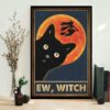 Black Cat ew people Halloween poster