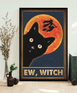 Black Cat ew people Halloween poster 1