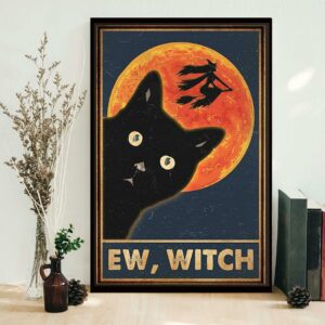 Black Cat ew people Halloween poster 1