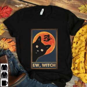 Black Cat ew people Halloween poster