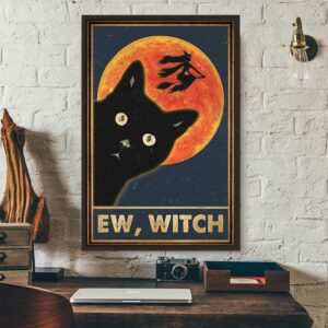 Black Cat ew people Halloween poster 3