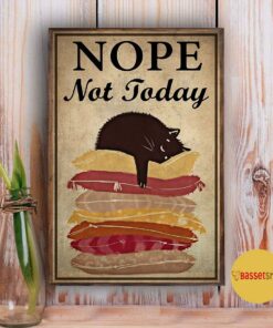 Black Cat nope not today canvas 3