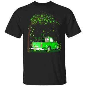 Black Labrador Butterflies Balloons Truck St Patrick’s Day T-Shirt, LS