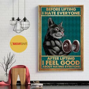 Black cat before lifting I hate everyone poster