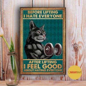 Black cat before lifting I hate everyone poster 3