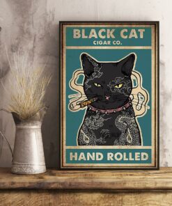 Black cat cigar hand rolled poster 1 Black cat cigar hand rolled poster 2