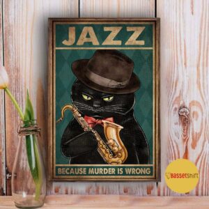 Black cat jazz because murder is wrong poster 3