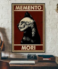Black cat memento mori poster canvas 2 Black cat memento mori poster canvas 3
