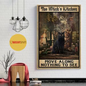 Black cat the witch’s kitchen move along nothing to see poster