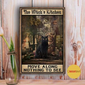 Black cat the witchs kitchen move along nothing to see poster 3