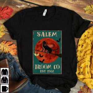 Black cat witch salem broom co est 1962 poster