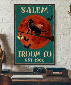 Black cat witch salem broom co est 1962 poster 2 Black cat witch salem broom co est 1962 poster 3