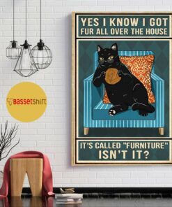 Black cat yes I know I got fur all over the house poster 4 Black cat yes I know I got fur all over the house poster 5