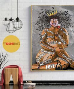 Black chubby girl I am good beautiful unique strong important poster 1