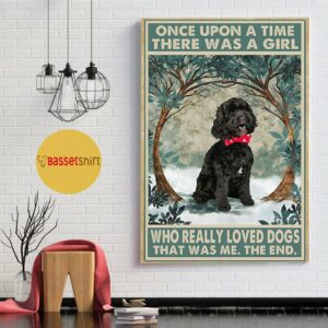 Black cockapoo there was a girl who really loved dog poster 1