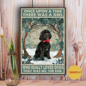 Black cockapoo there was a girl who really loved dog poster 3