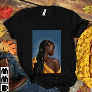 Black girl hair braid brown skin beautiful melanin poster canvas 2