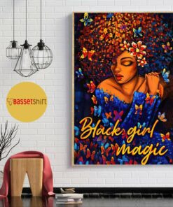 Black girl magic poster canvas 1