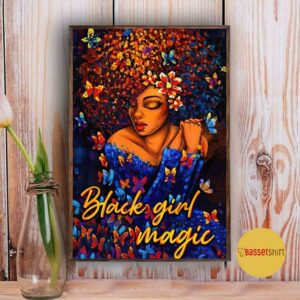 Black girl magic poster canvas 3