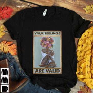 Black girl your feelings are valid poster canvas 2