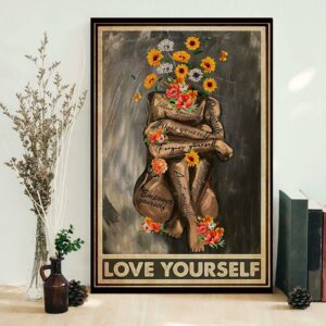 Black queen girl love yourself poster 1