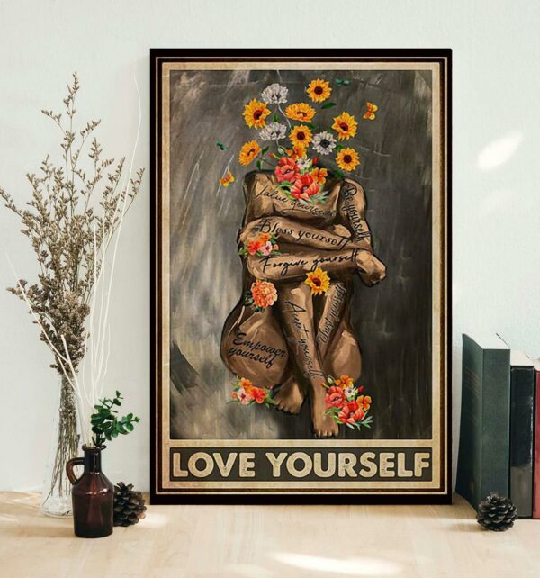 Black queen girl love yourself poster