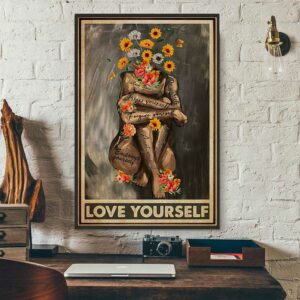 Black queen girl love yourself poster 3