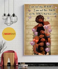 Black woman I am the soul that lives within print canvas 1