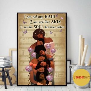 Black woman I am the soul that lives within print canvas 2