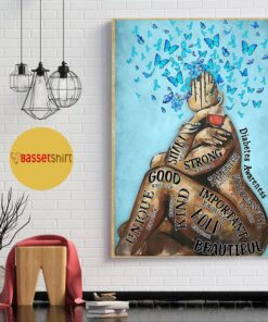 Black woman diabetes awareness poster 1