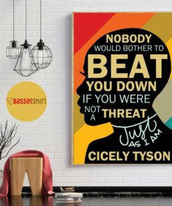 Black woman nobody would bother to beat you down just as I am poster 1