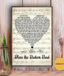 Bless the broken road lyrics heart shape poster 3