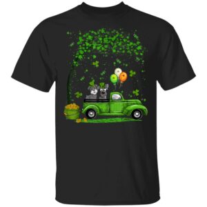 Blue Truck Pickup Schnauzer St Patricks Day Dog Lovers T-Shirt, Long Sleeve, Tank Top