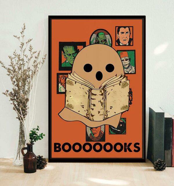 Boo Halloween books poster