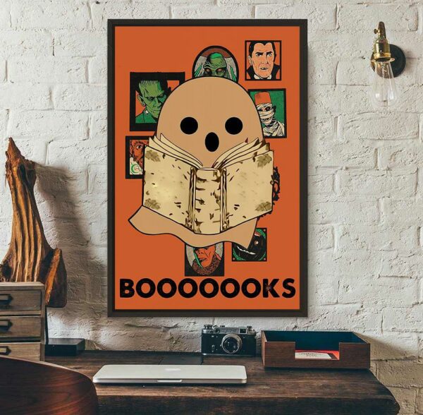 Boo Halloween books poster