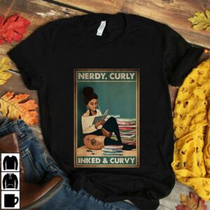 Book nerdy curly inked and curvy vertical poster 3