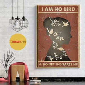 Book poster I am no bird and no net ensnares me