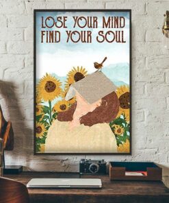 Book sunflower lose your mind find your soul poster 1