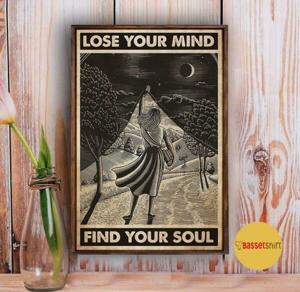 Book way into the forest lose your mind find your soul poster