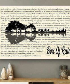 Box of rain lyrics guitar shaped canvas 2 Box of rain lyrics guitar shaped canvas 3