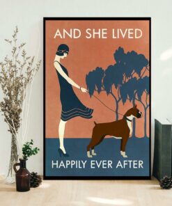 Boxer dog and she lived happily ever after poster 1