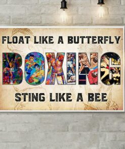 Boxing float like a butterfly sting like a bee canvas 1 Boxing float like a butterfly sting like a bee canvas 2
